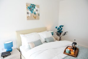 Apartment, eigenes Bad | Bettwäsche aus ägyptischer Baumwolle, hochwertige Bettwaren