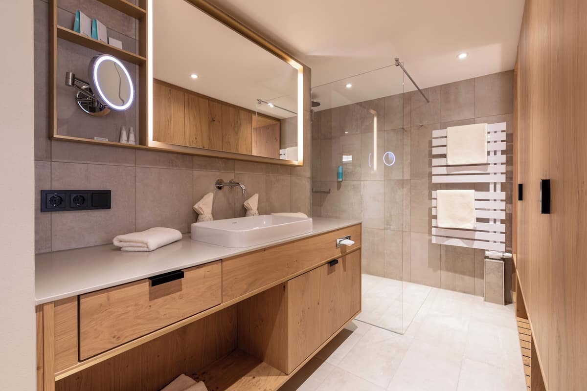 free toiletries, hair dryer, bathrobes, slippers