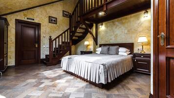 Dupleks Eksklusif, 1 kamar tidur | Seprai premium, brankas, tirai kedap cahaya, dan kedap suara