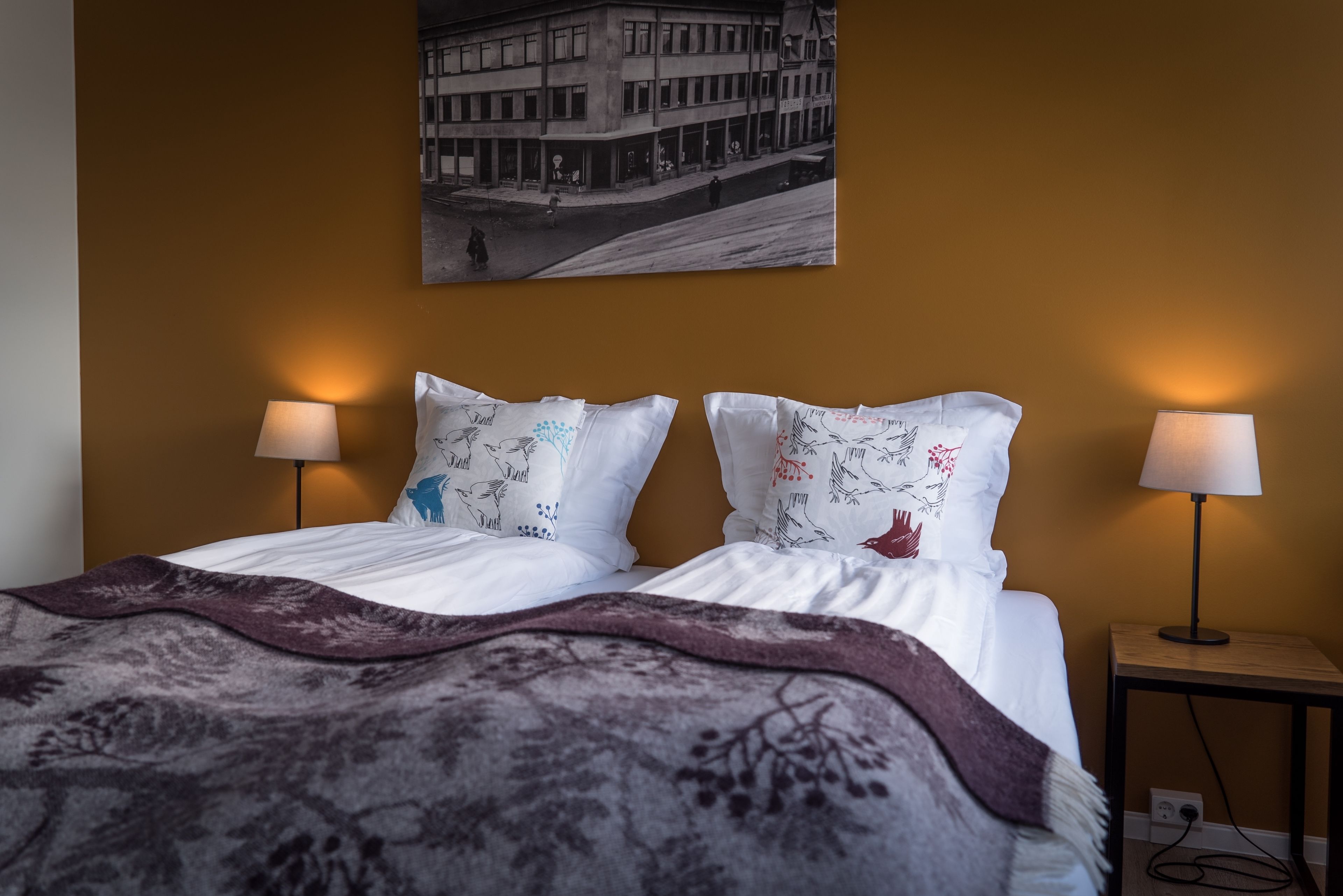 double or twin room | desk, laptop workspace, blackout curtains, soundproofing