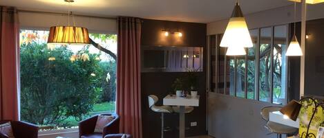 Vue depuis lâhĂ©bergement