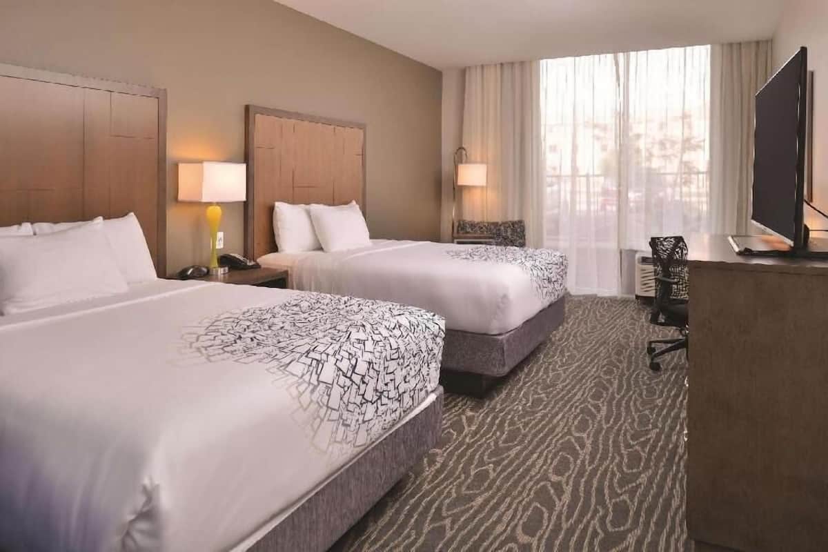 Premium bedding, pillowtop beds, in-room safe, desk
