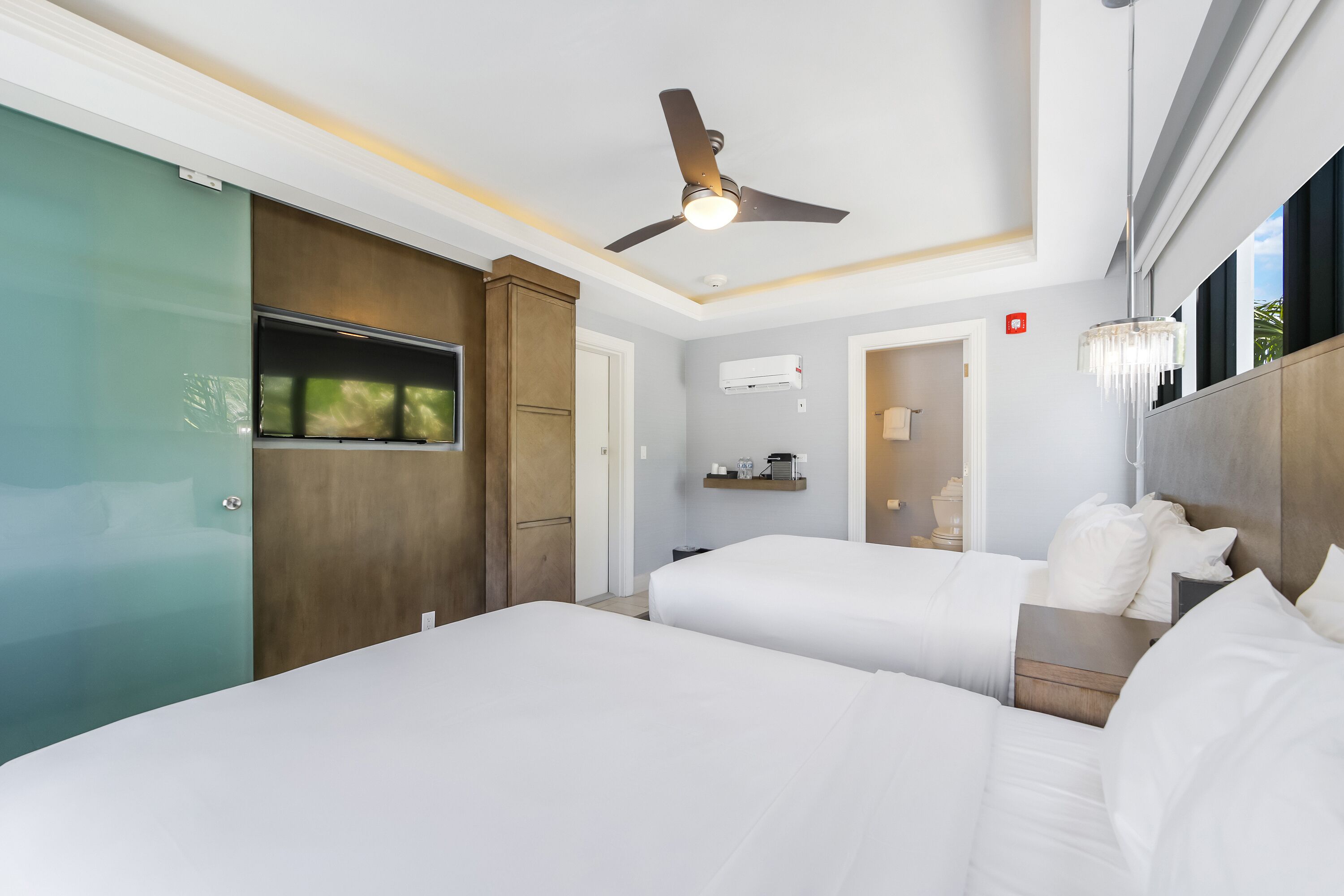 Standard Room, 2 Double Beds, Private Bathroom | Premium bedding, in-room safe, blackout drapes, iron/ironing board