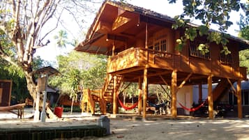 Family Bungalow, 2 Bedrooms, Beach View, Beachfront | Terrace/patio