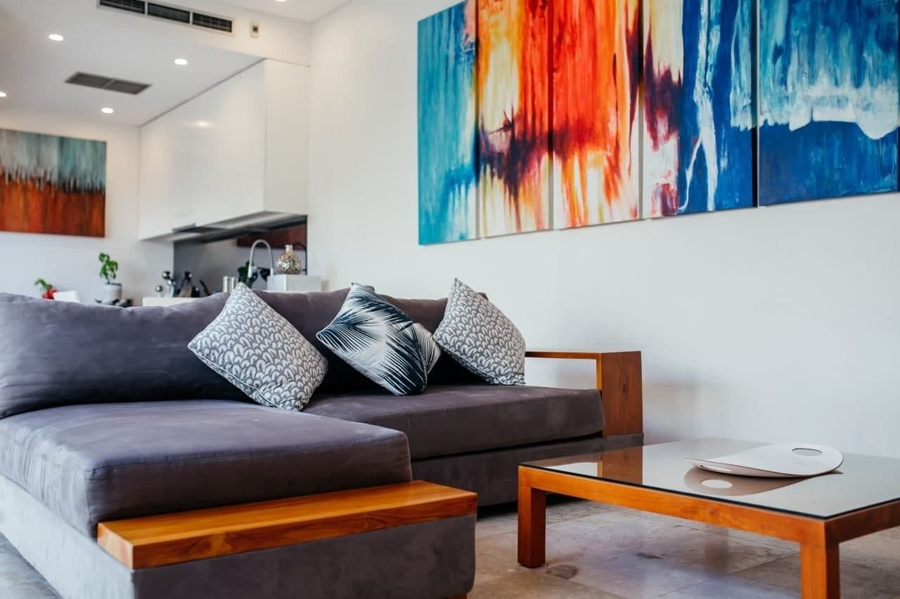 Villa, 1 Bedroom, Private Pool | Living area | 65-inch flat-screen TV with cable channels, Smart TV