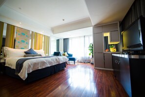 Literie de qualité supérieure, couette en duvet d'oie, minibar