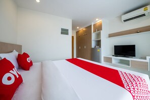 ห้องซูพีเรียดับเบิล | มินิบาร์, โต๊ะทำงาน, Wi-Fi ฟรี, ผ้าปูที่นอน