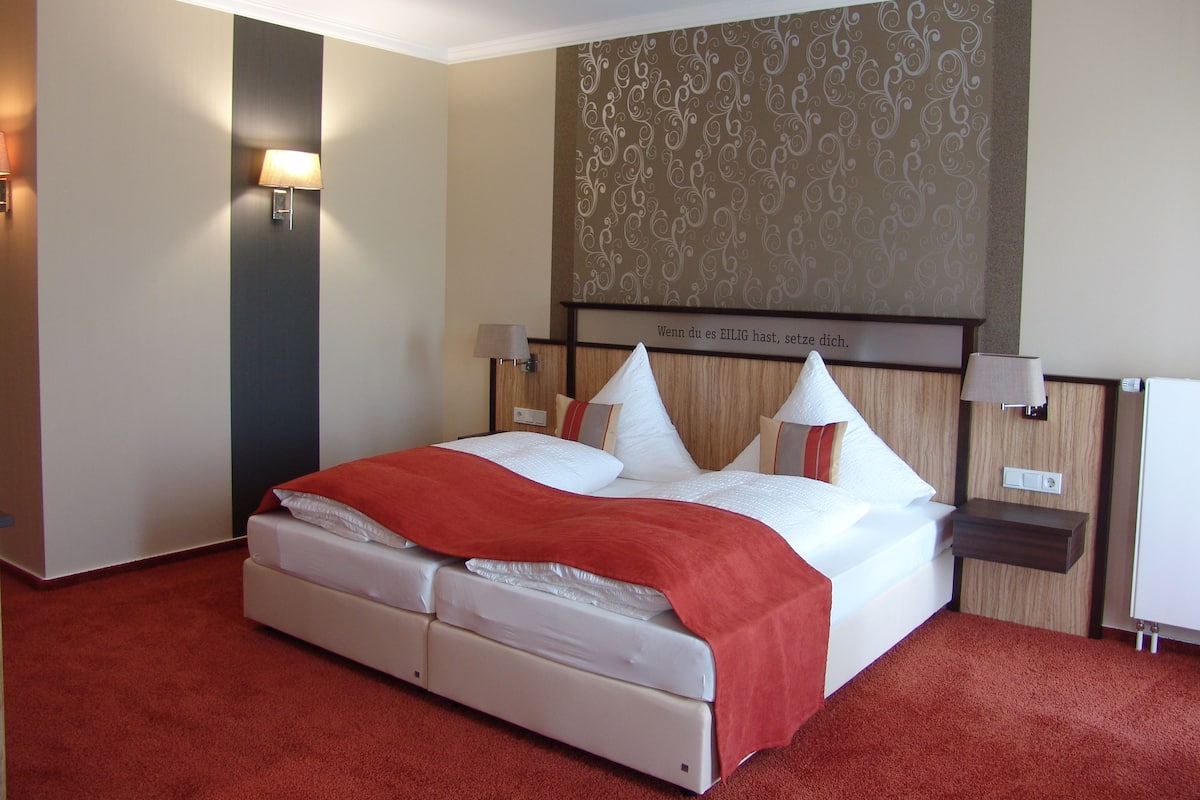 Panoramic Double Room, River View | In-room safe, desk, rollaway beds, bed sheets