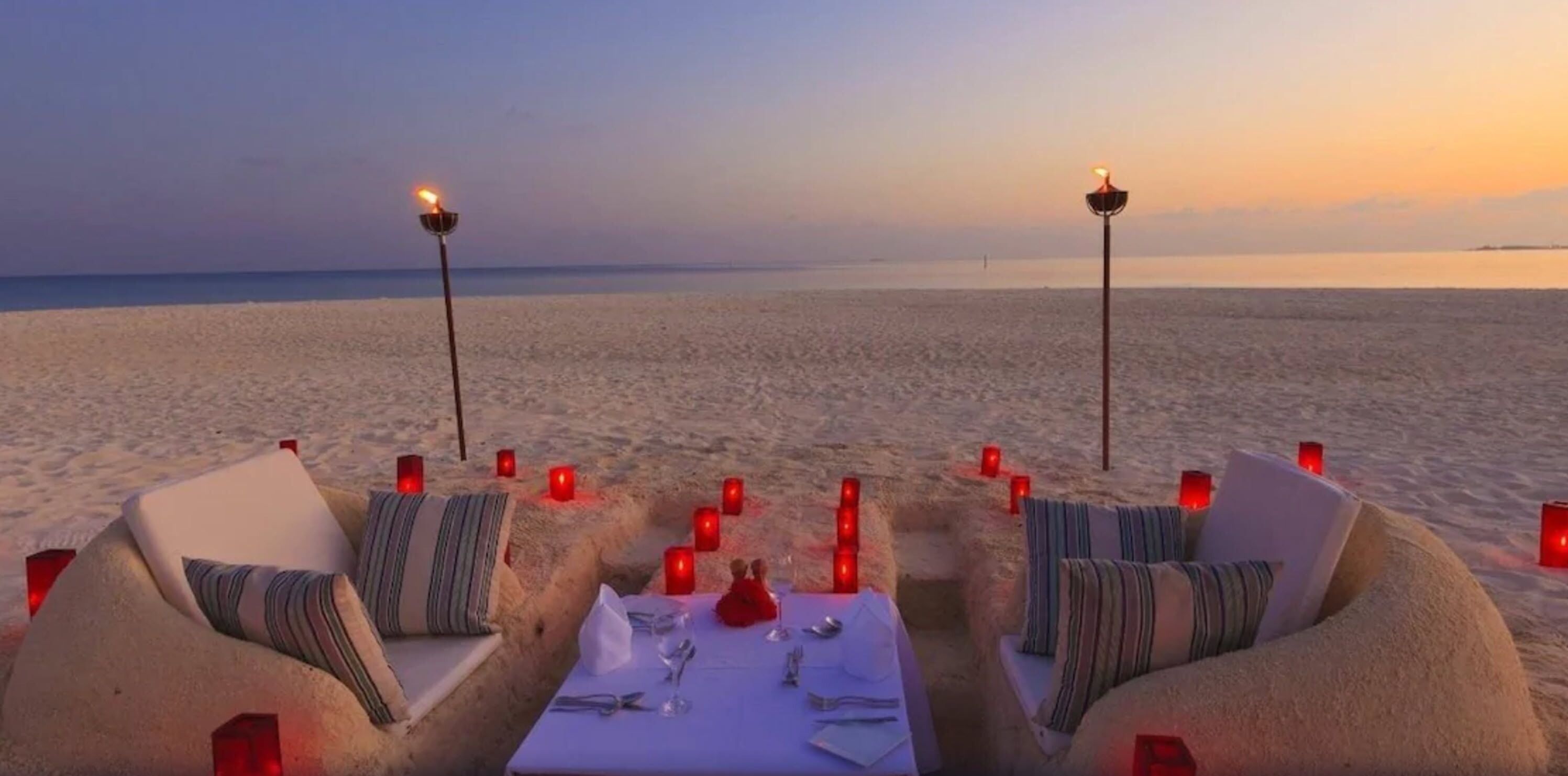 Outdoor wedding area