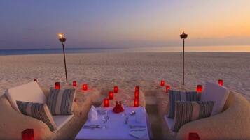 Outdoor wedding area
