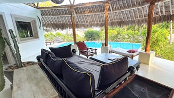 Luxury Villa, 3 Bedrooms, Ocean View, Sea Facing | Terrace/patio