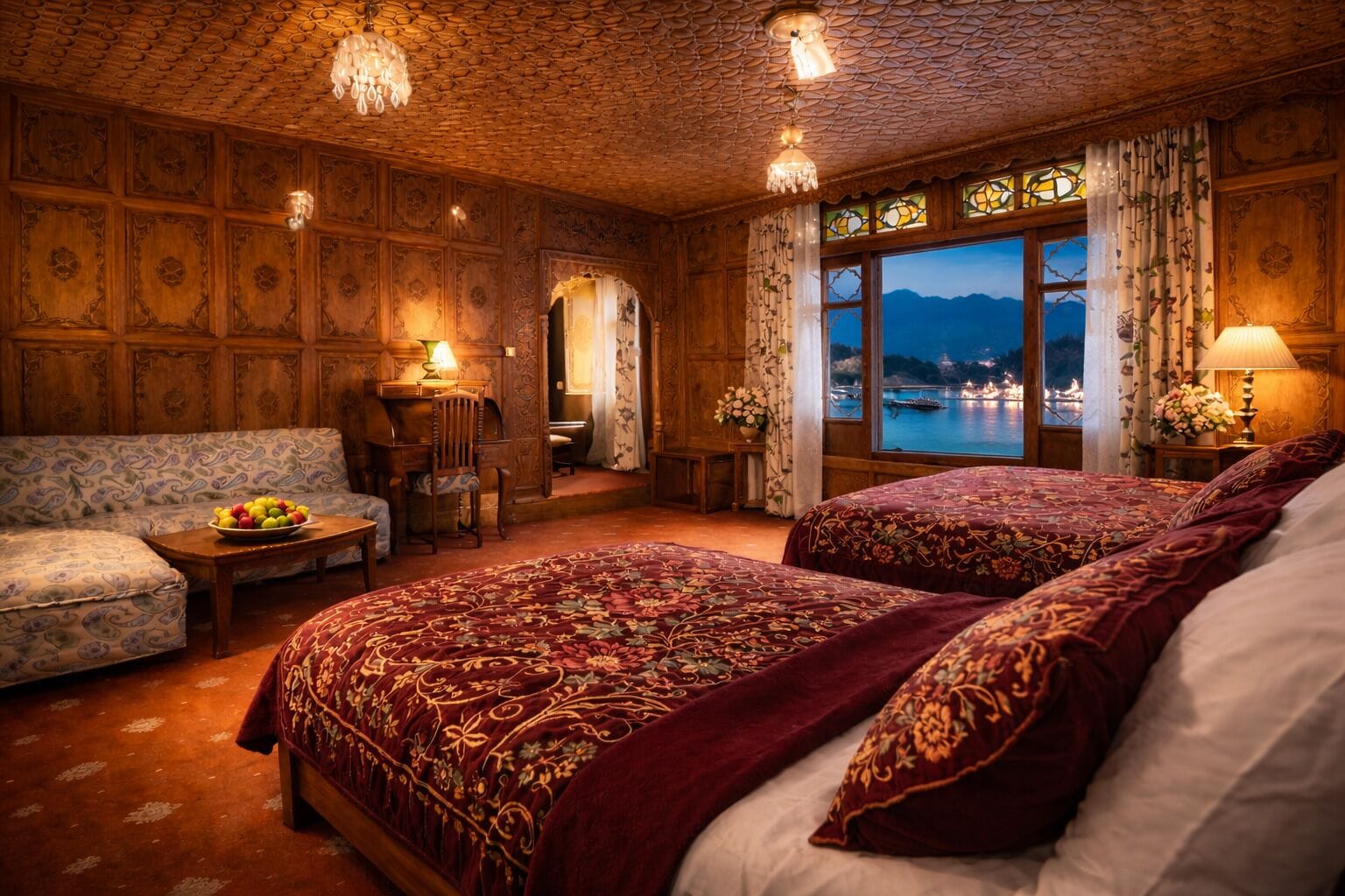 Kohinoor Lake View Suite with Private Jacuzzi | Egyptian cotton sheets, premium bedding, down comforters