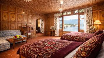 Kohinoor Lake View Suite with Private Jacuzzi | Egyptian cotton sheets, premium bedding, down duvets