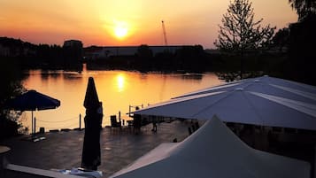 Blick von der Unterkunft