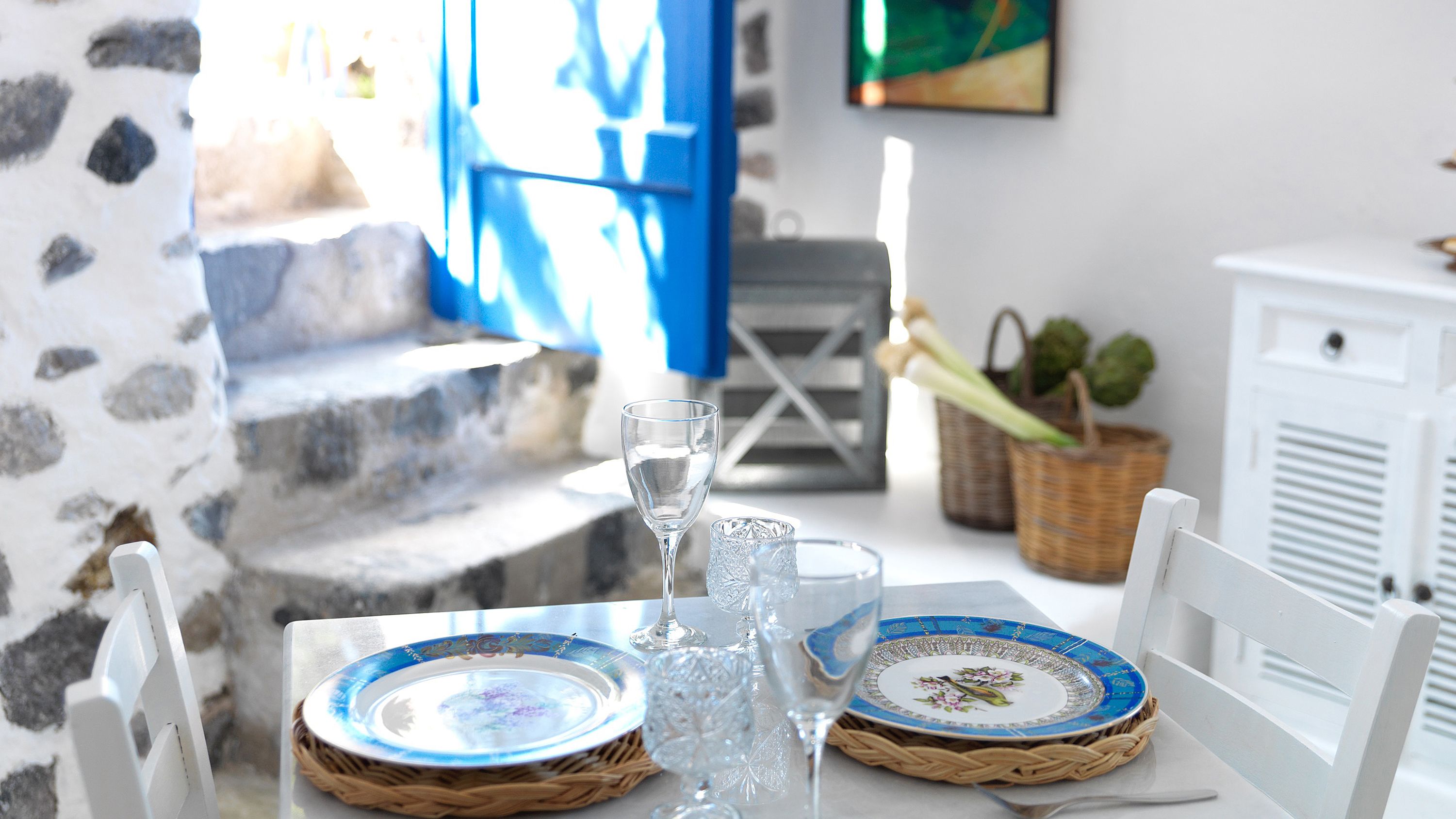Traditional House, 1 Double Bed (Blue) | In-room dining