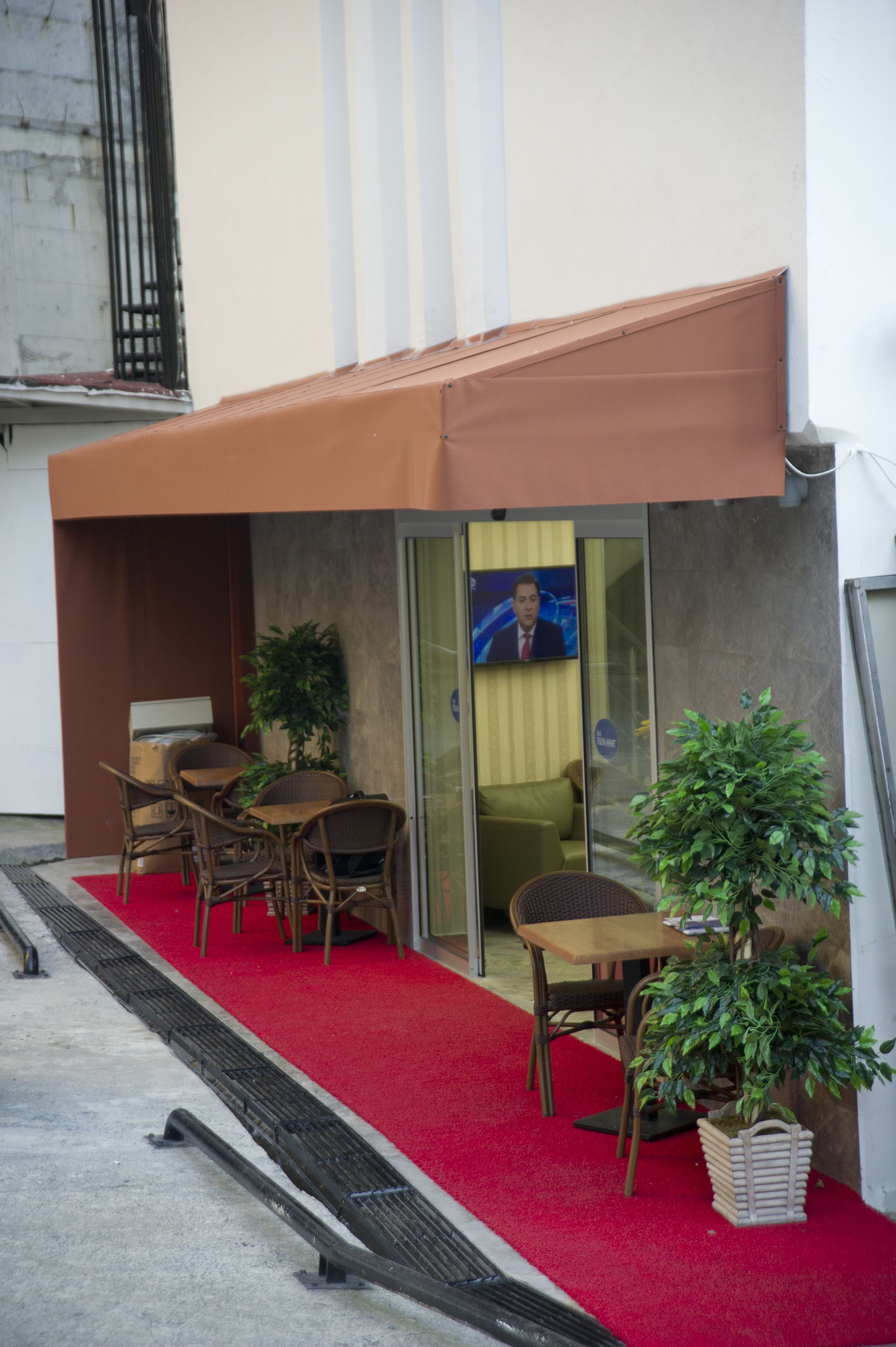 Entrée de l’hébergement
