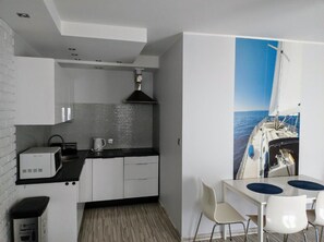 Apartment, 1 Bedroom, Terrace | Private kitchen - Family Homes - Apartamenty Rzemieślnicza (Władysławowo)