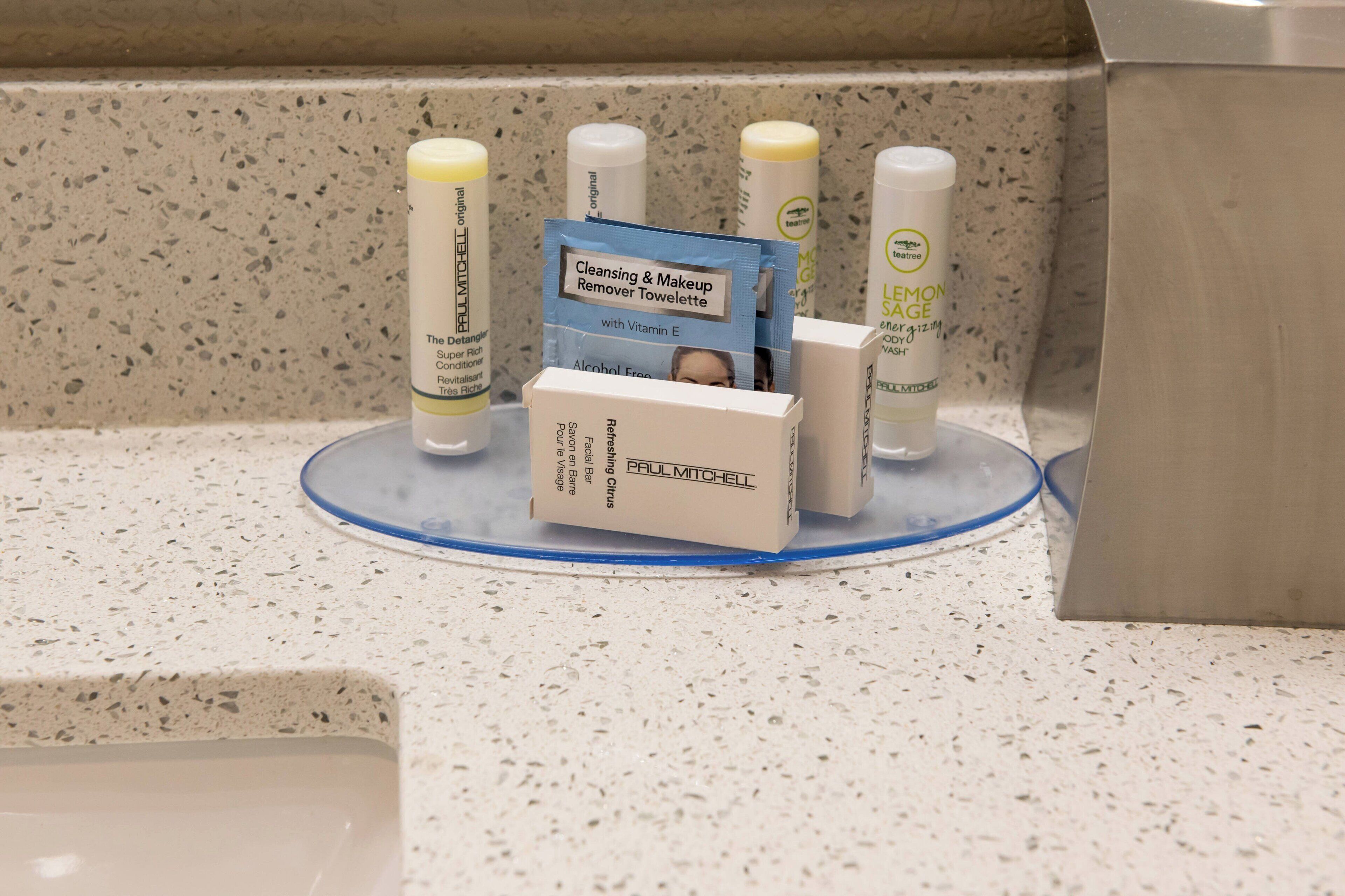 premium bedding, desk, laptop workspace, iron/ironing board