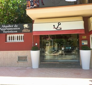 Voorkant van accommodatie