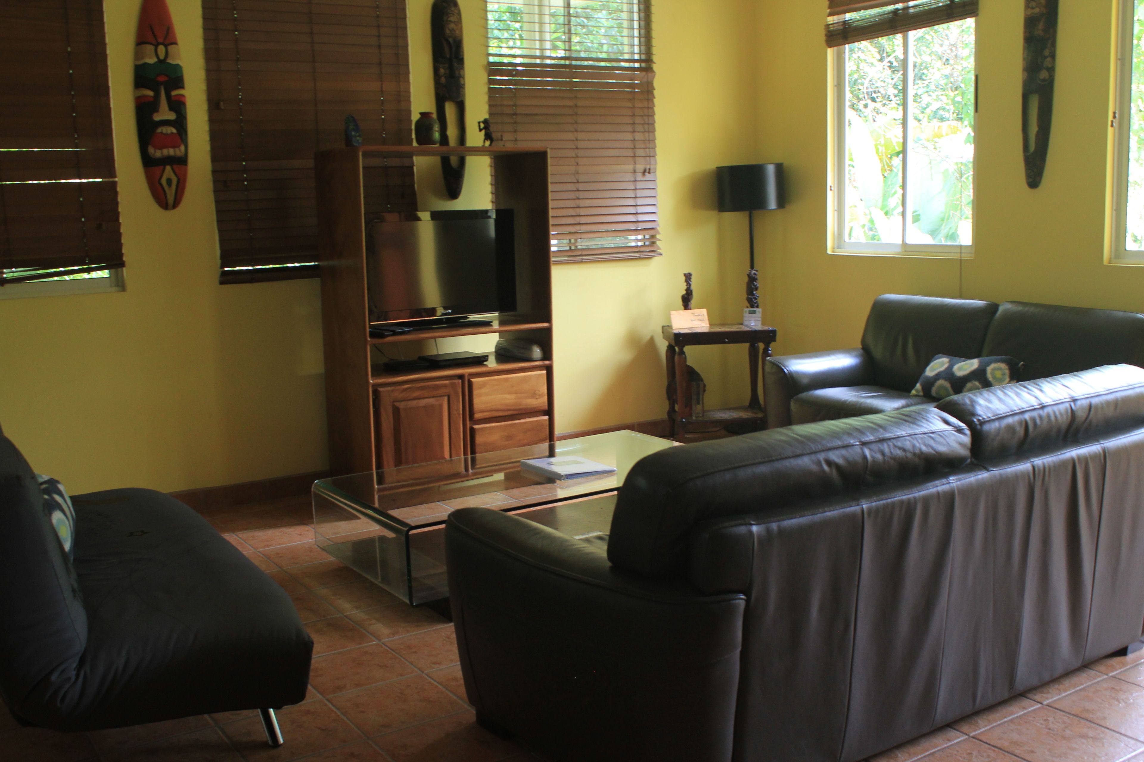 ara macao house | living area | 18-inch flat-screen tv with cable channels, tv