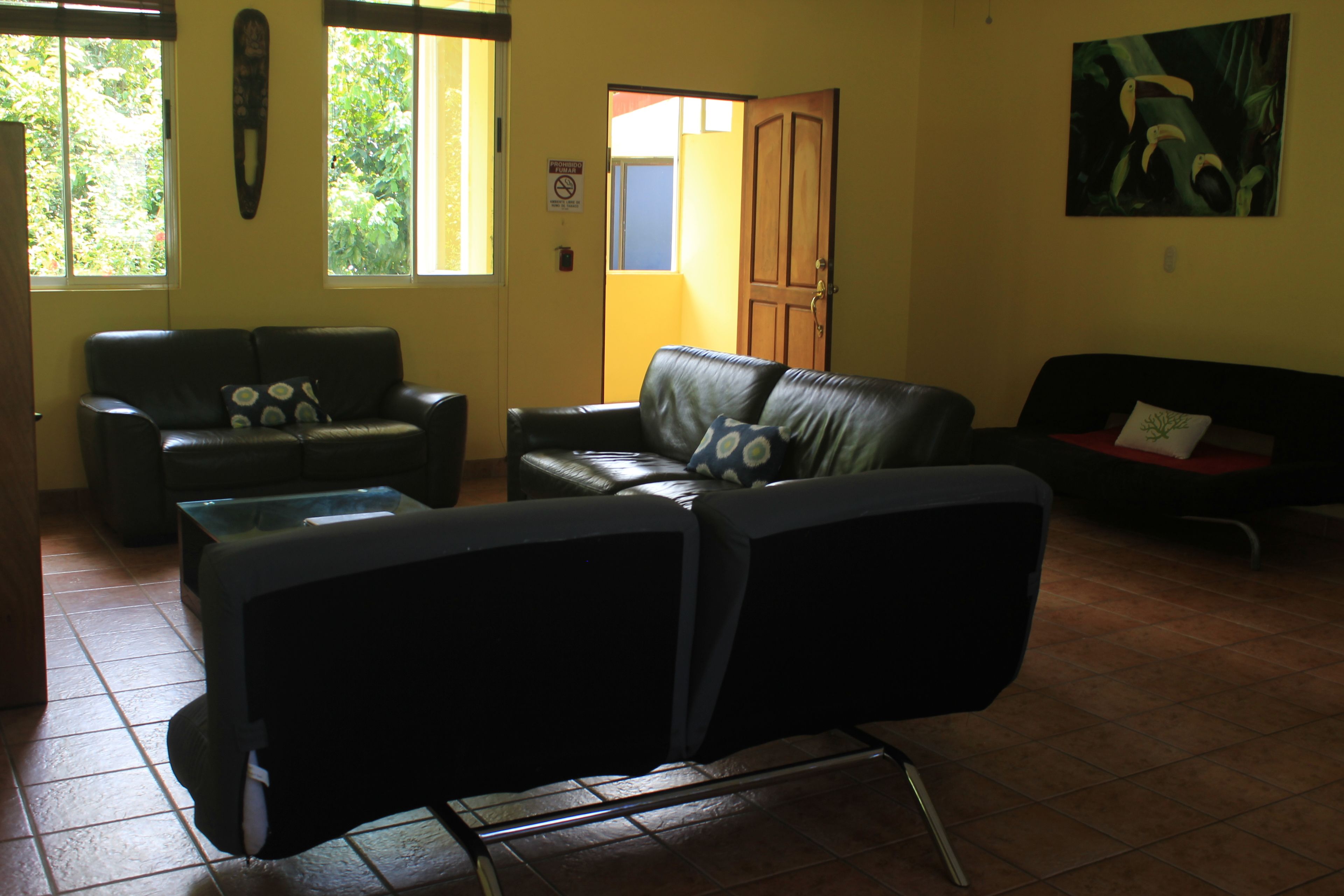 ara macao house | living area | 18-inch flat-screen tv with cable channels, tv