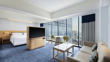 Suite, 1 habitación | Ropa de cama de alta calidad y minibar