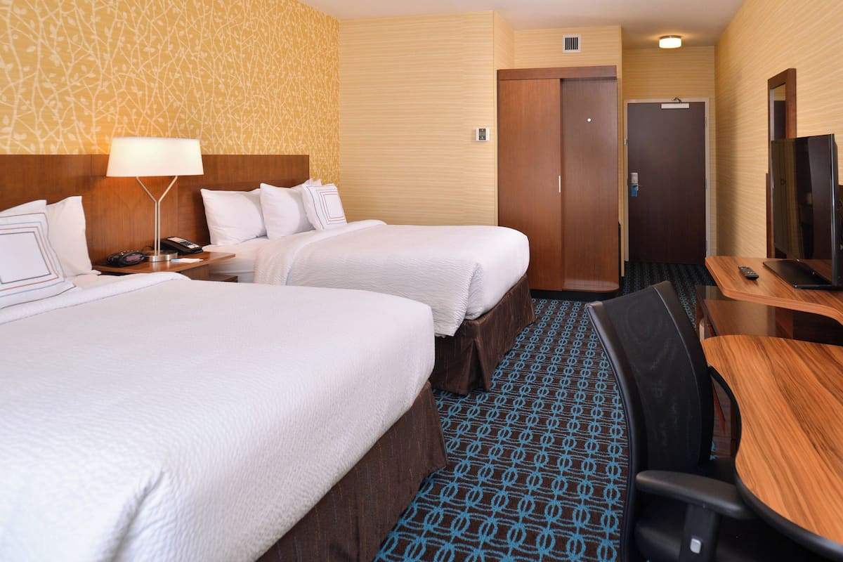 Hypo-allergenic bedding available, in-room safe, desk, laptop workspace