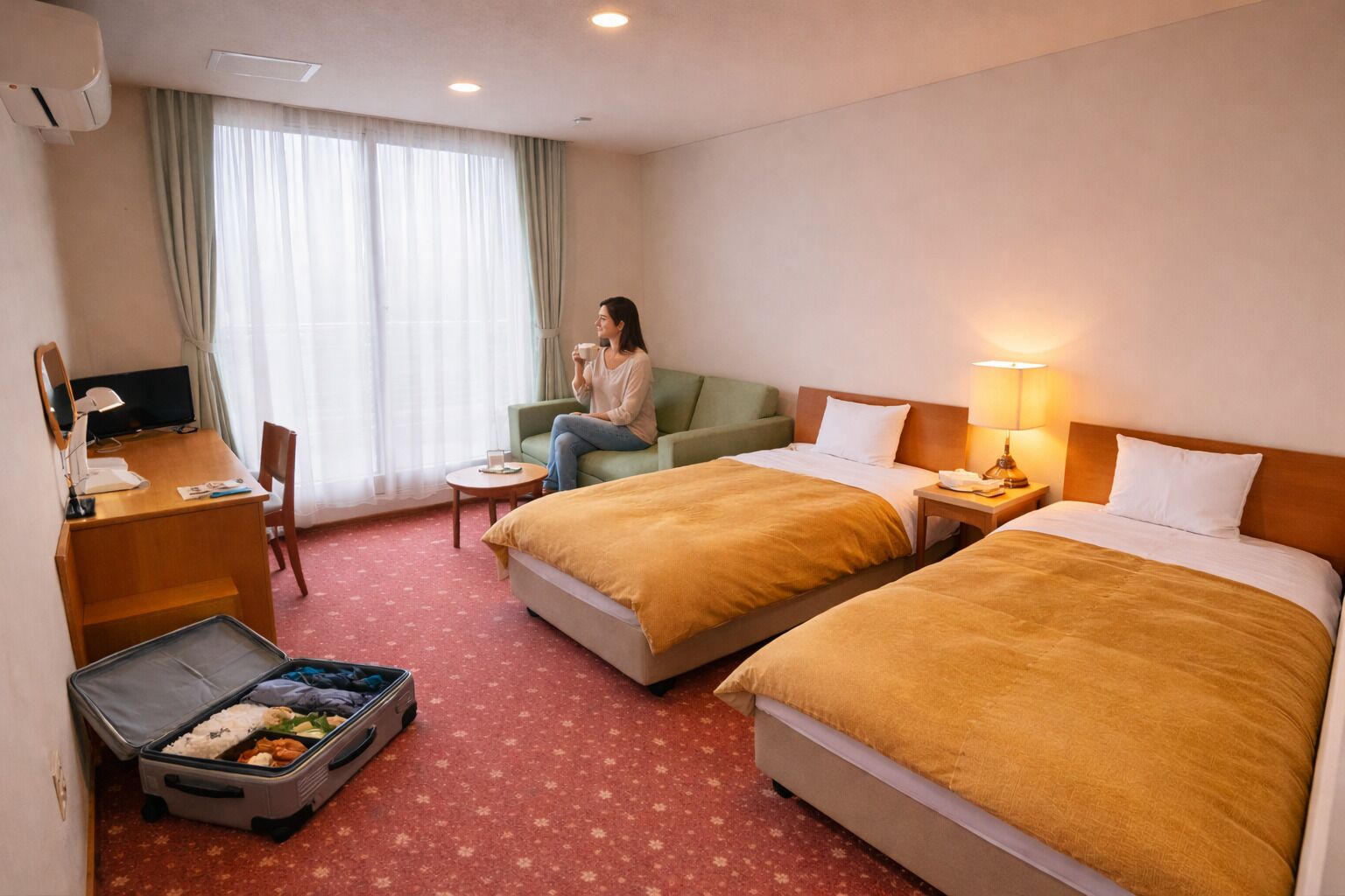 Standard Twin Room, Non Smoking | In-room safe, desk, free WiFi, bed sheets