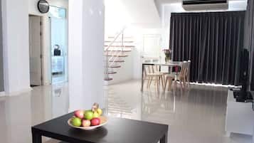 3 Bedrooms Villa, Garden View | Living area | 32-inch flat-screen TV with satellite channels, LCD TV