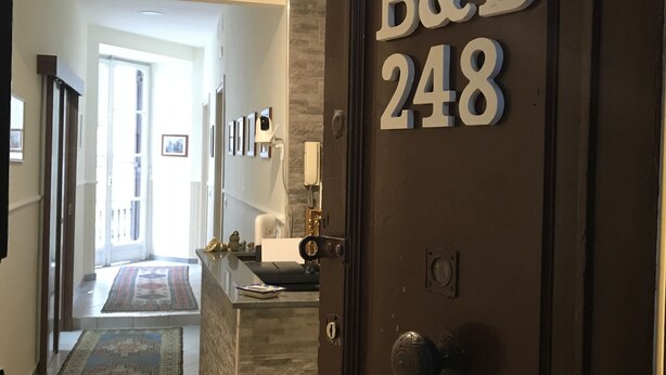A hallway with a door labeled "B&B 248". - B&B 248 (Naples)