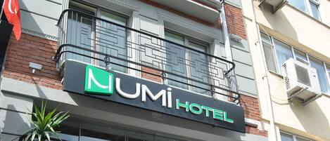 Voorkant van accommodatie