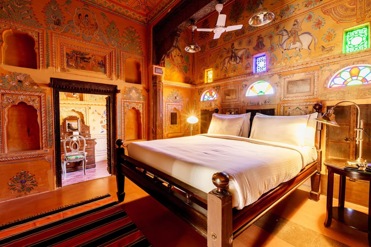 luxury double room, 1 bedroom, non smoking, courtyard view | 2 bedrooms, in-room safe, desk, iron/ironing board