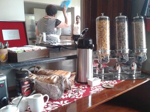 Daily buffet breakfast for a fee