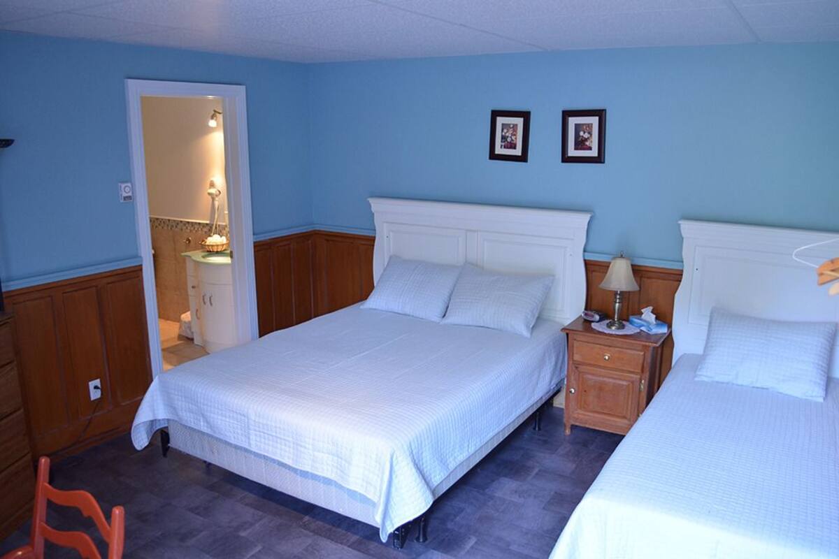 Dreibettzimmer, Mehrere Betten (La Davis, La Painchaud, La Won ash) | 1 Schlafzimmer, Zimmersafe, Schreibtisch, kostenloses WLAN