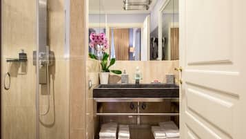 Free toiletries, hair dryer, slippers, bidet