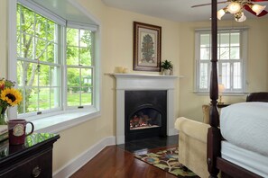 Comfort Double Room, 1 Queen Bed, Jetted Tub, Garden View (Garden Room) | View from room - Foxfield Inn (Charlottesville)