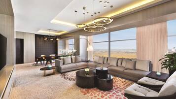 Presidential Suite, 2 Bedrooms | Hypo-allergenic bedding, minibar, in-room safe, desk