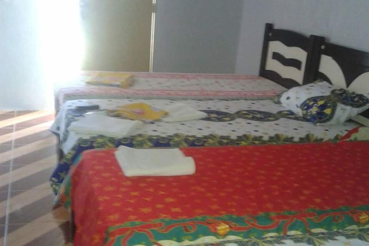 Quadruple Room | Desk, blackout drapes, iron/ironing board (on request), WiFi (surcharge)
