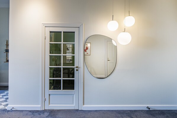 Comfort Apartment, Private Bathroom, Garden View (Front) | Living area | Flat-screen TV, pay films - The Citadel apartments by Daniel&Jacob’s (Copenhagen)