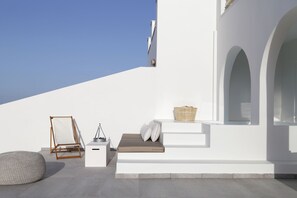 Deluxe Villa, 2 Bedrooms, Jetted Tub (Athiri) | Terrace/patio - Vino Houses (Santorini)