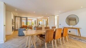 Luxury Apartment, Sea View, Oceanfront | Living area | Flat-screen TV, DVD player - Hermanus Luxury Apartments (Hermanus)