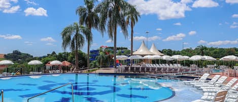 3 indoor pools, 6 outdoor pools, pool umbrellas, sun loungers