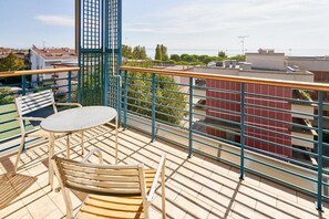 Double or Twin Room, Sea View | Terrace/patio - Hotel Rialto (Grado)