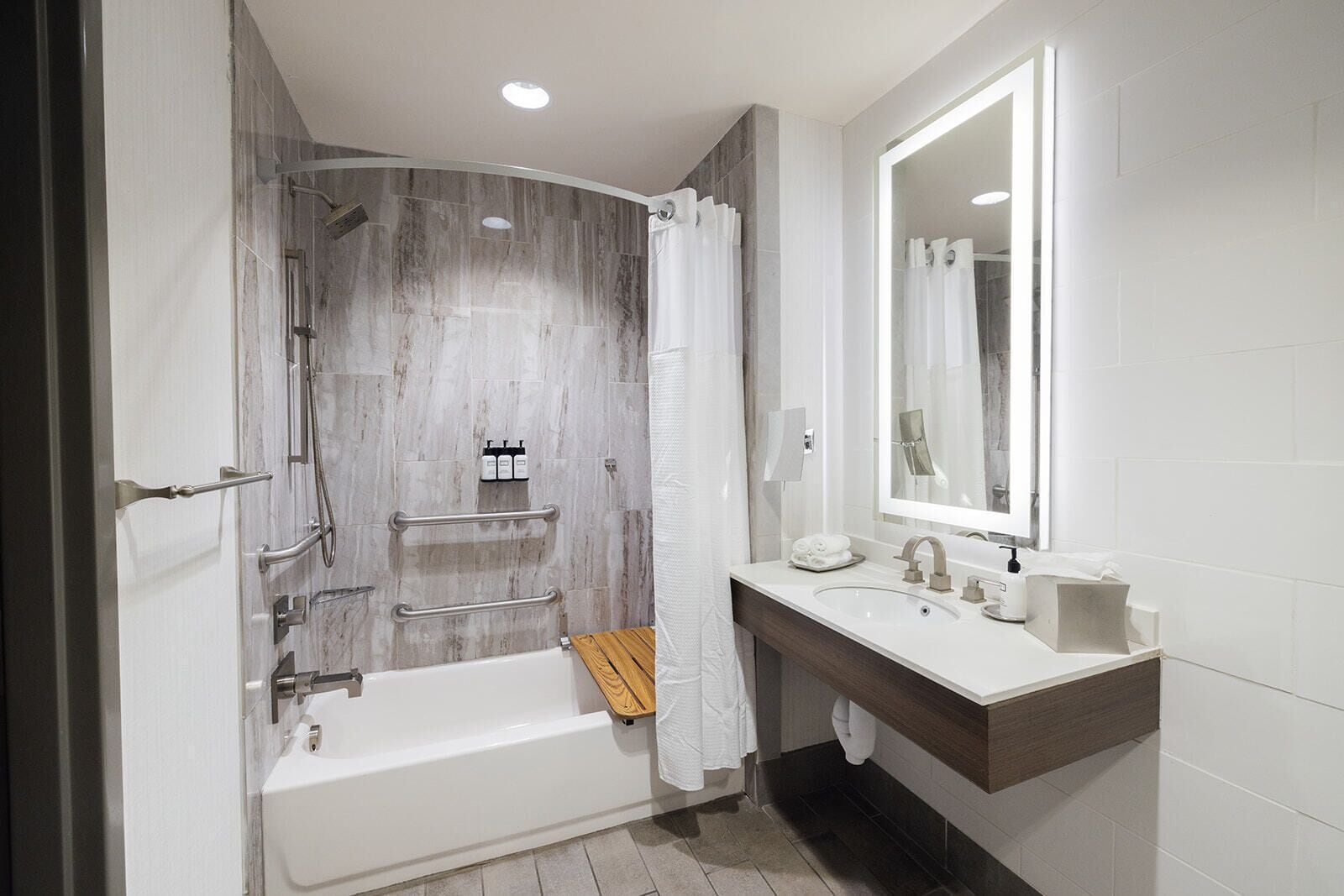 rainfall showerhead, free toiletries, hair dryer, bathrobes