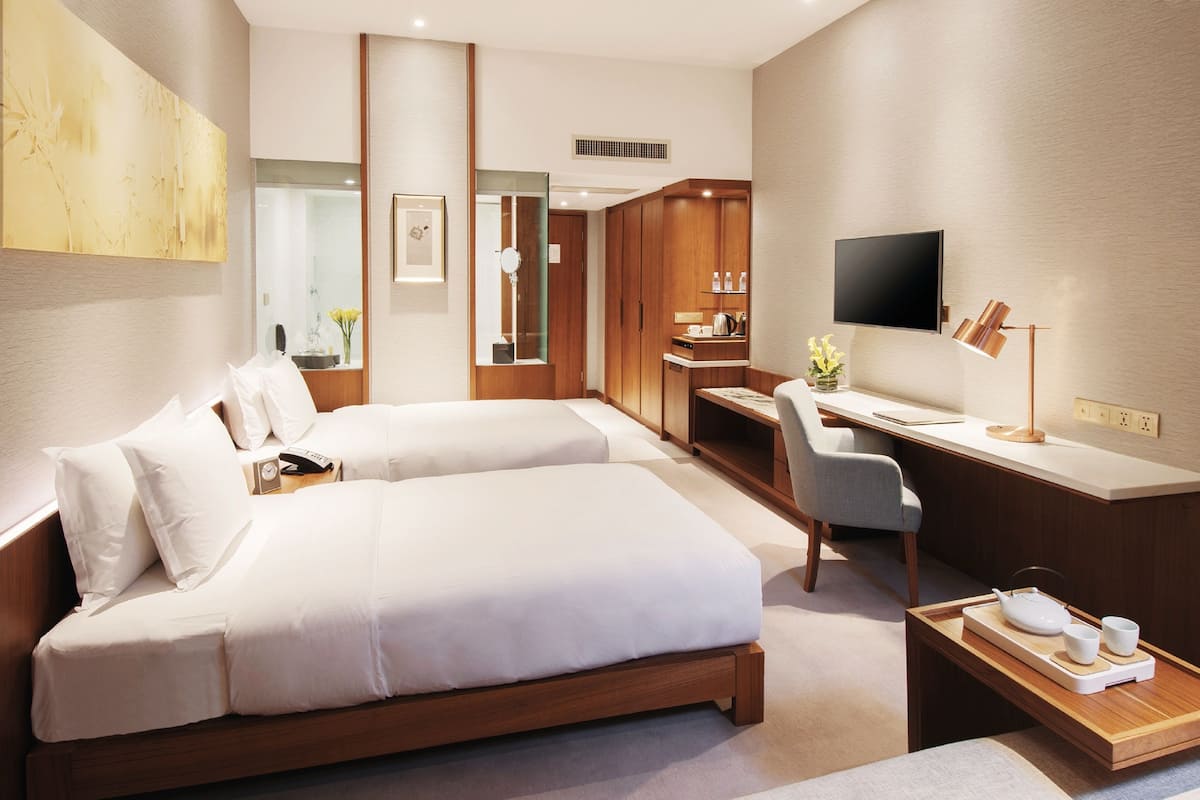 superior twin room | premium bedding, in-room safe, desk, blackout curtains