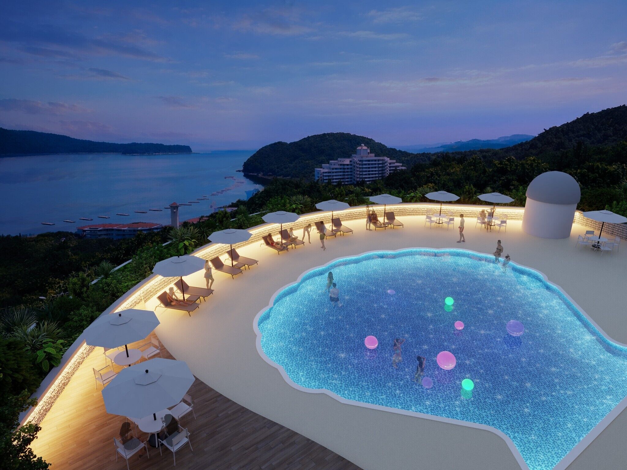Seasonal outdoor pool