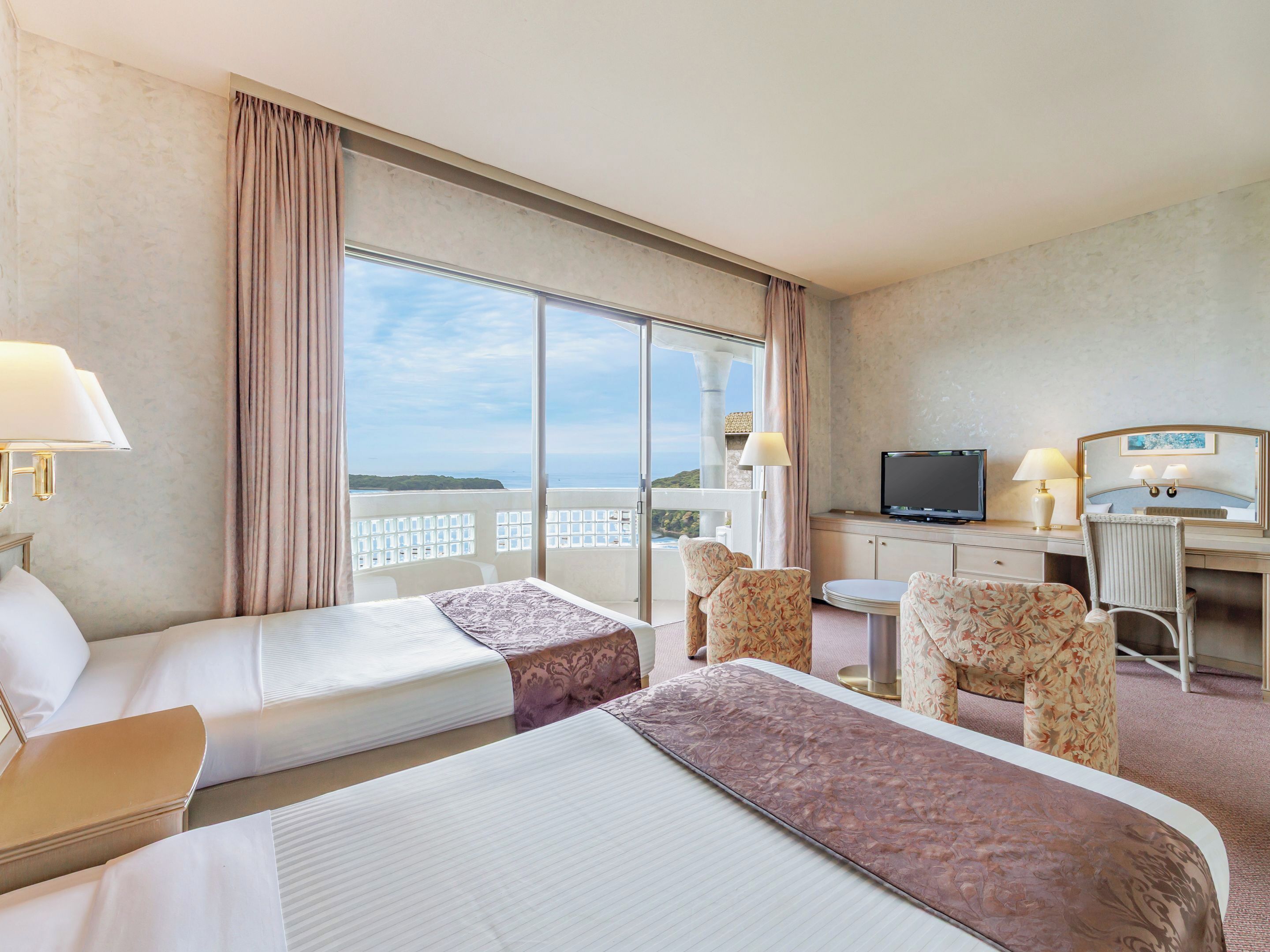 Chambre Standard avec lits jumeaux, non-fumeurs (Japanese-Western-Style Room) | Bureau, draps fournis