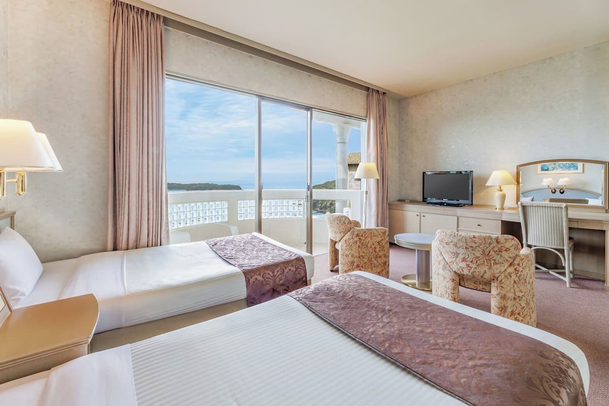 Chambre Standard avec lits jumeaux, non-fumeurs (Japanese-Western-Style Room) | Bureau, draps fournis