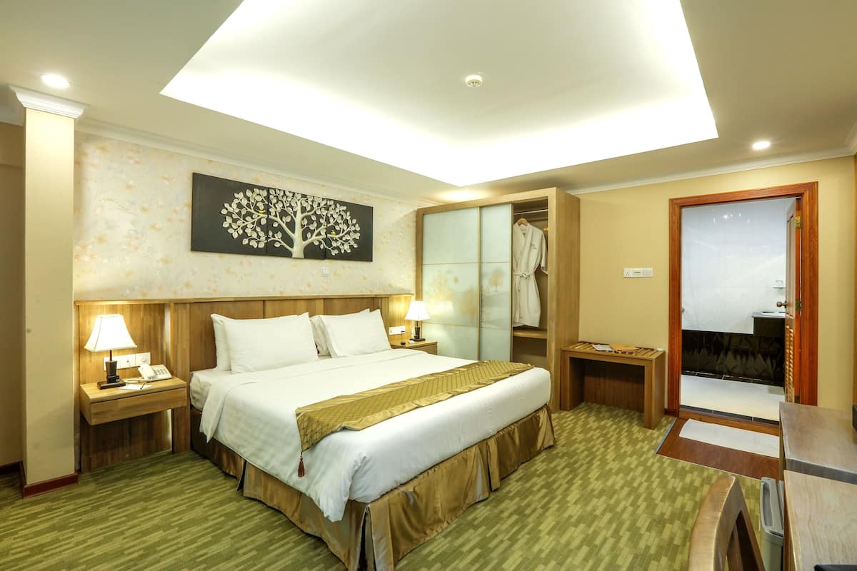 Minibar, in-room safe, desk, blackout curtains