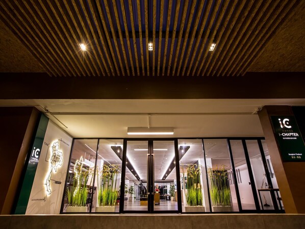 Voorkant van accommodatie